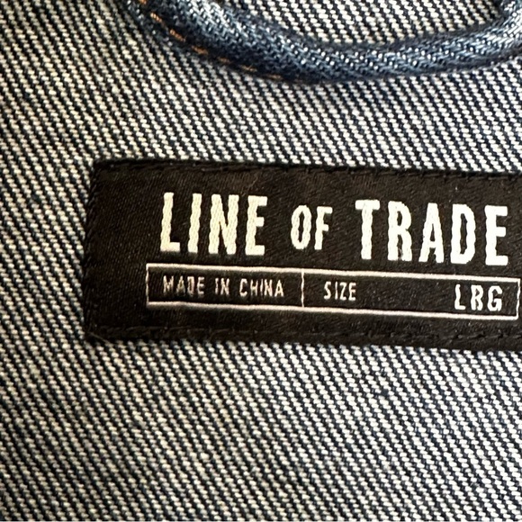 Line of trade denim jacket‎ large NWOT - Picture 2 of 8